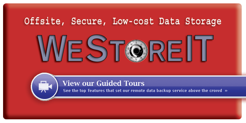 WeStoreIT - Off-site, Secure, Low-cost Data Storage