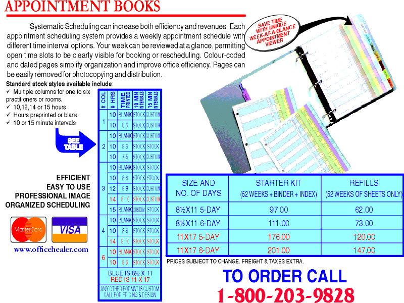 Appointment books